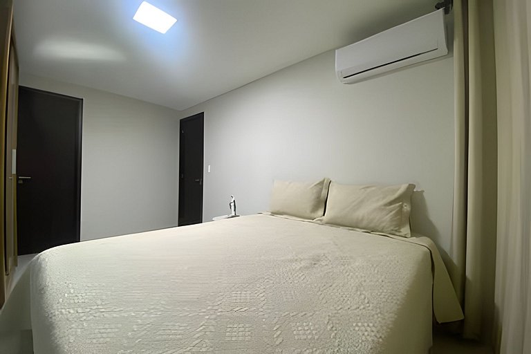 Apto beira-mar com piscina e vista paradisíaca