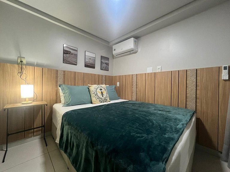 Apto Pé na Areia, Frente Mar 2 Quartos