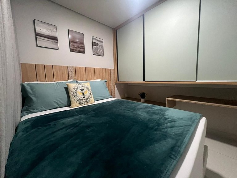 Apto Pé na Areia, Frente Mar 2 Quartos