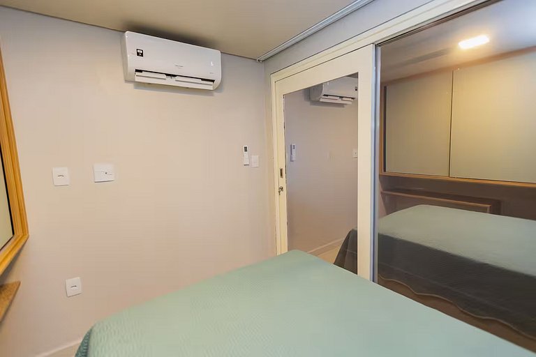 Apto Pé na Areia, Frente Mar 2 Quartos