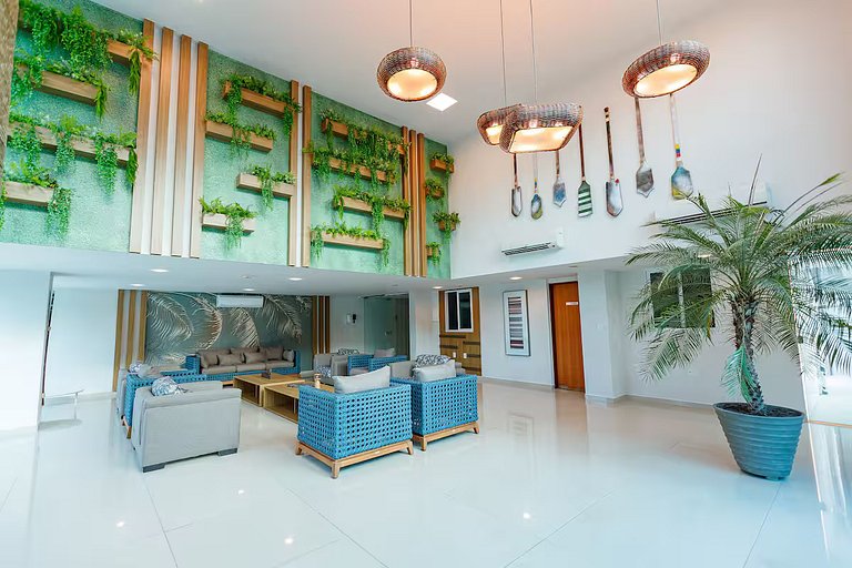 Apto Pé na Areia, Frente Mar 2 Quartos