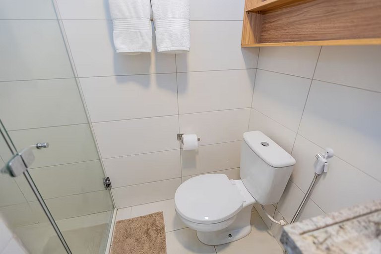 Apto Pé na Areia, Frente Mar 2 Quartos