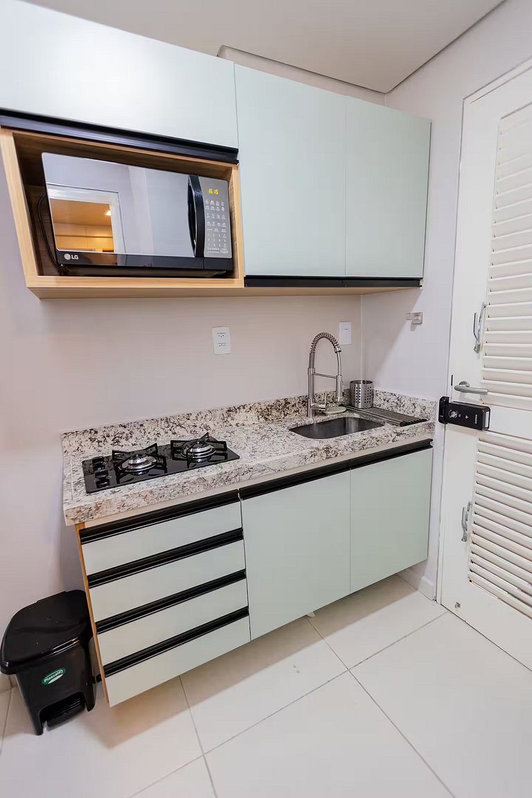 Apto Pé na Areia, Frente Mar 2 Quartos