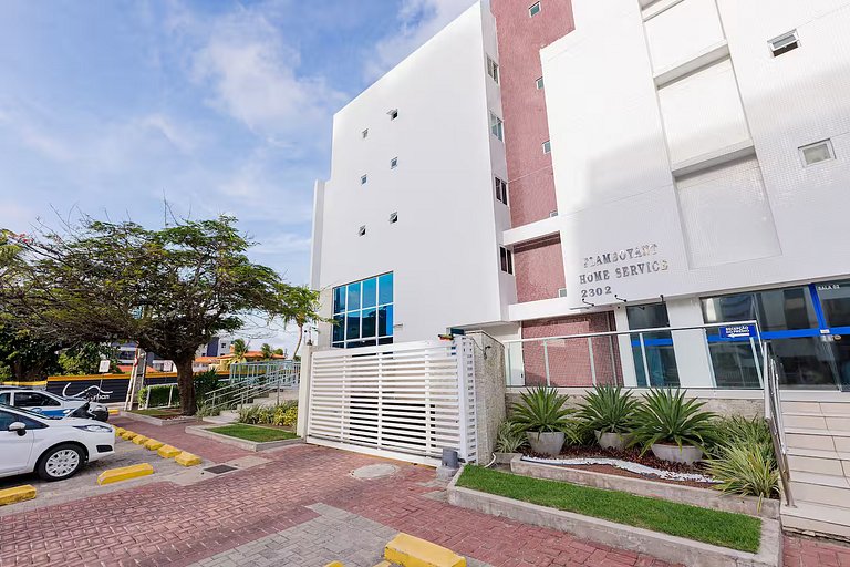 Apto Pé na Areia, Frente Mar 2 Quartos