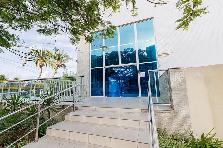 Apto Pé na Areia, Frente Mar 2 Quartos