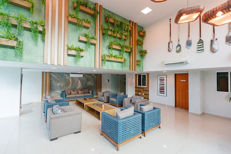 Apto Pé na Areia, Frente Mar 2 Quartos