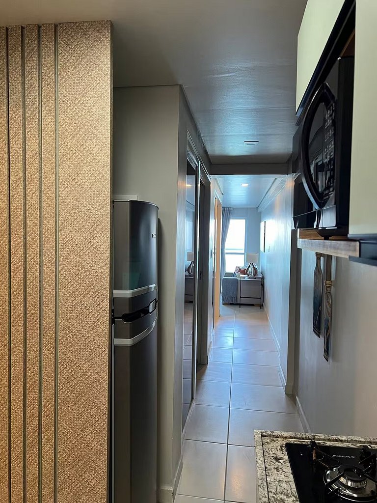 Apto Pé na Areia, Frente Mar 2 Quartos