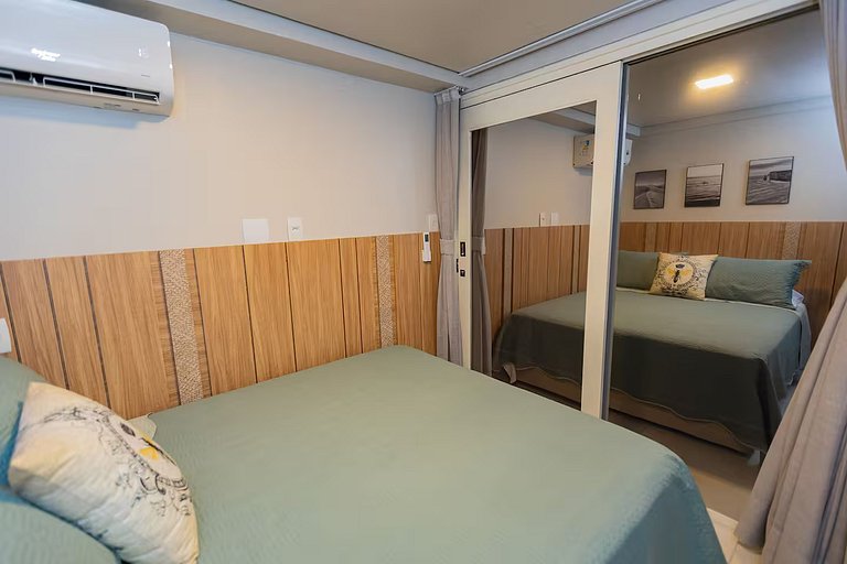 Apto Pé na Areia, Frente Mar 2 Quartos