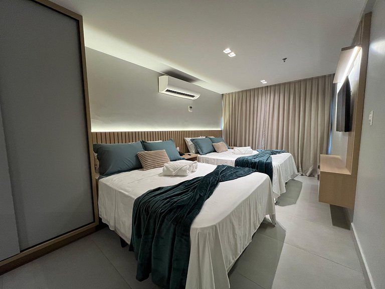 Flat com Vista Mar no Quality Suítes | Tambaú